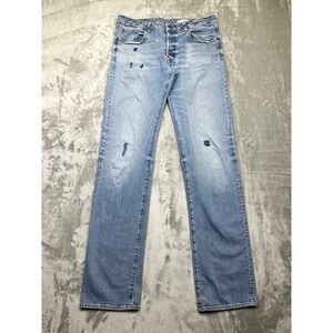 G-Star Restored‎ Denim Jeans Distressed Light Wash Denim Menswear Sz 33 Fits 34"